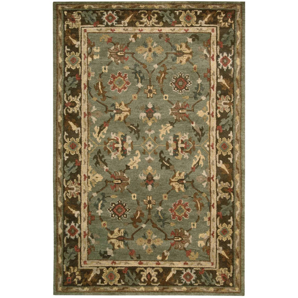 TA10 Green-Traditional-Area Rugs Weaver